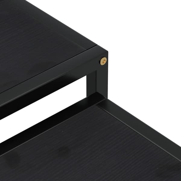 vidaXL Teepöydät, 2 kpl:n setti, MDF, musta