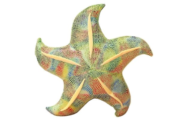 Plys grøn søstjernepude 20 cm