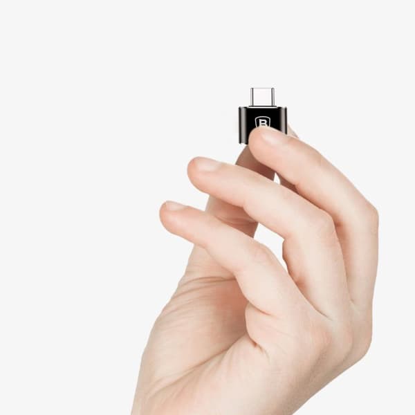 USB till USB-C OTG-adapter – svart