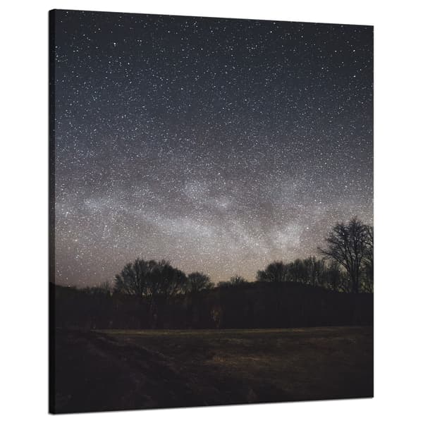 Lærredstryk Rum Stjernehimmel 80x100