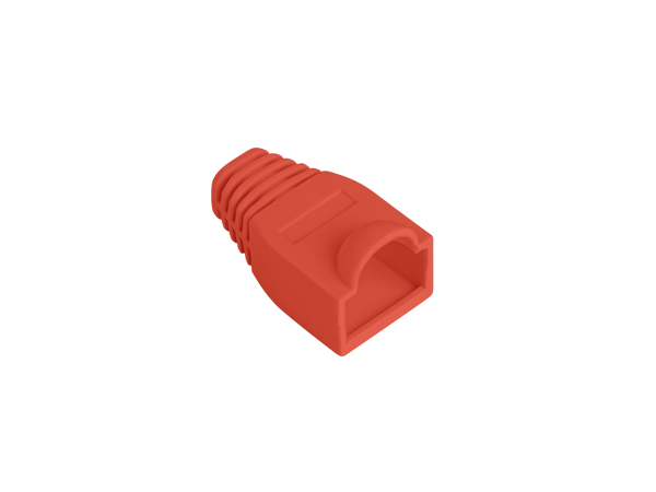 Röda RJ45-kontaktskydd, 100 st.