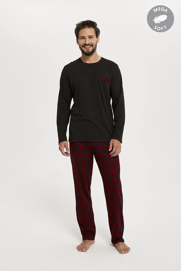 Zeman herrpyjamas långärmad, långbyxor XXL