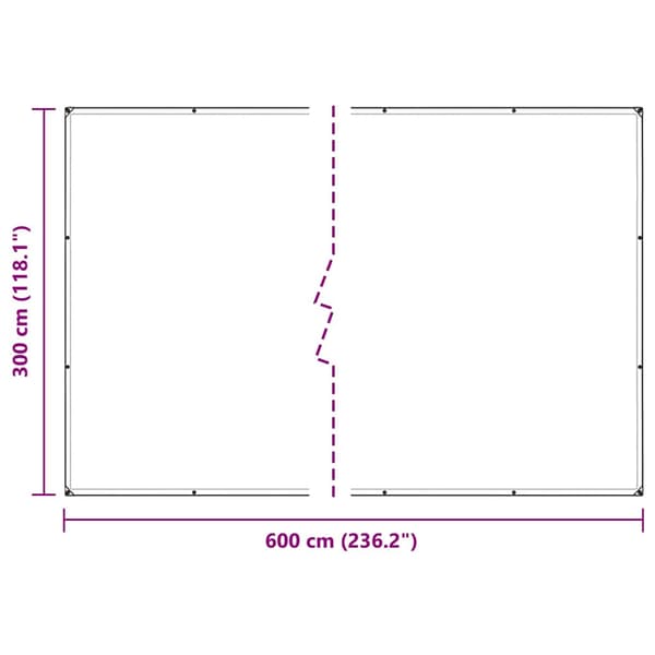 vidaXL Kasvisuoja verkolla 3x6 m PVC