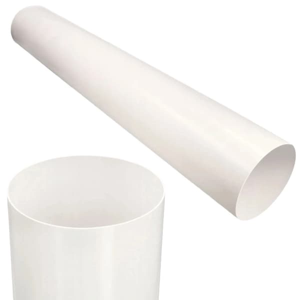 Rund ventilationskanal, rør 100 mm, længde 0,5 m, airRoxy