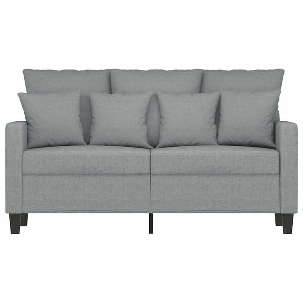 vidaXL 2-sitssoffa ljusgrå 120 cm tygklädsel