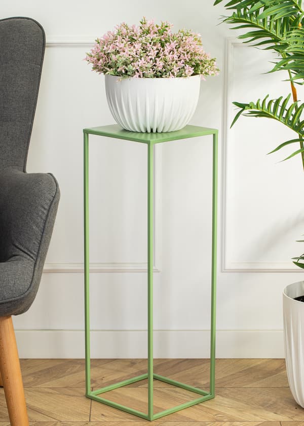 Grønt stående blomsterstativ 70 cm