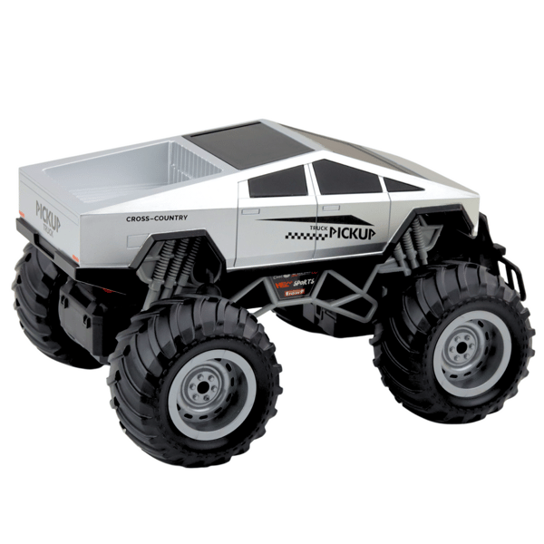 Fjernstyret offroad-bil, sølv 1:16