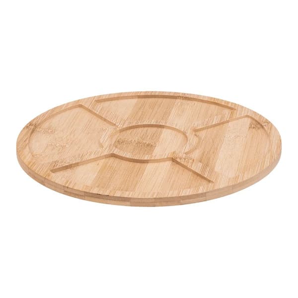Rundt snacksæt på en bakke