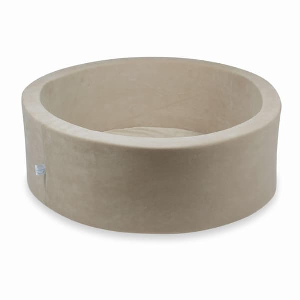 Tør pool 90x30cm fløjlsblød beige uden bolde