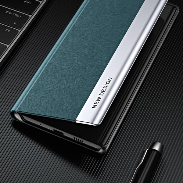 Etui med klap og stativ til Xiaomi Redmi Note 12 Pro+ Sleep Case Pro sort