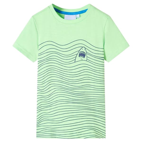 Børne-T-shirt, neongrøn, 128