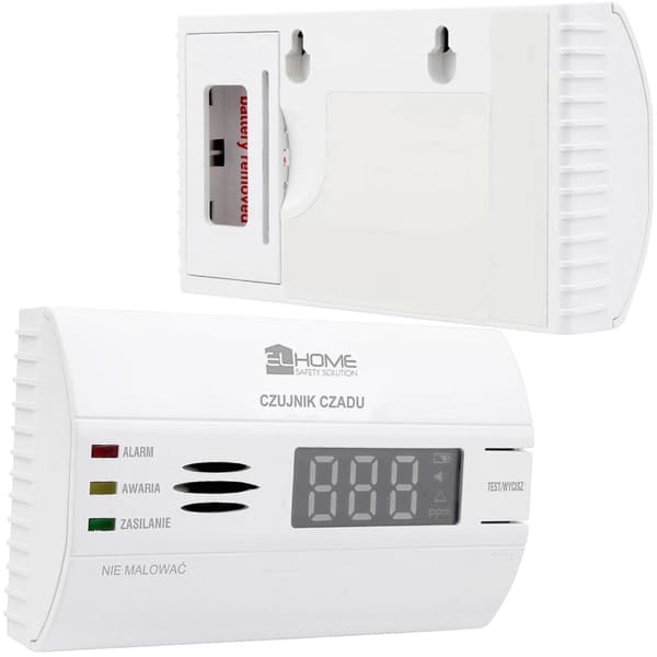 EURA CO-sensor Trådlös Batteridriven LCD-TEST 85 dB
