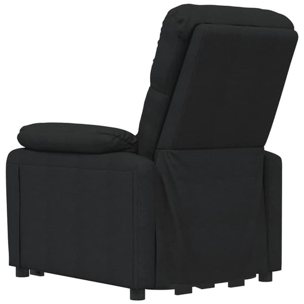 vidaXL elektrisk massagestol, sort, stof