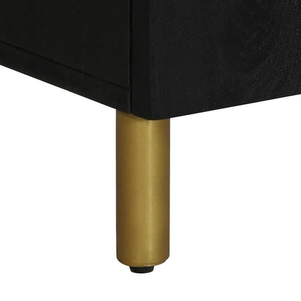 vidaXL skab, sort, 60x33x75 cm, træbaseret materiale