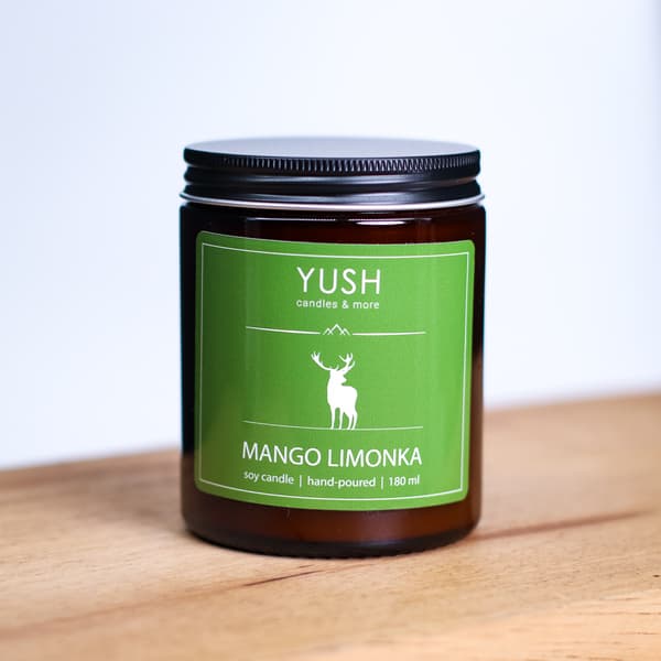 Mango-lime - MANGO-LIME-TUOKSUINEN SOIJAKYNTTILÄ - YUSH - 180ml