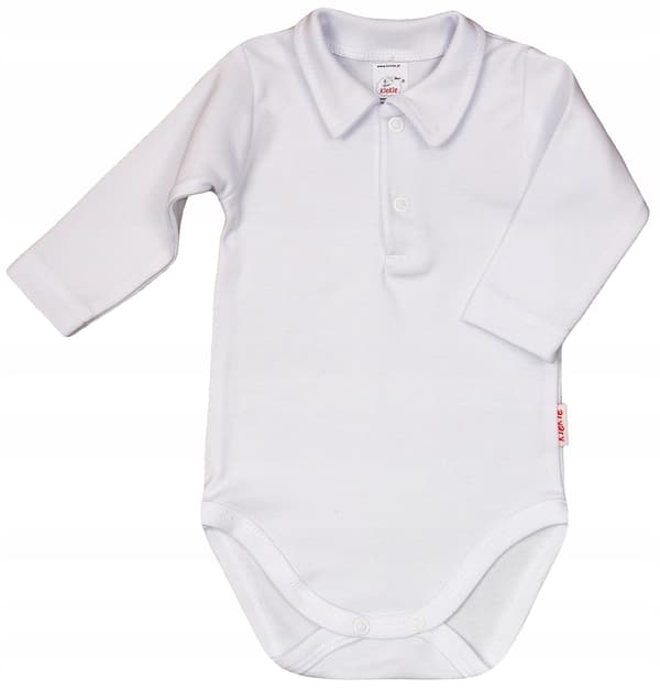 Bodysuit krave Polo hvid Dåb r 80 klekle