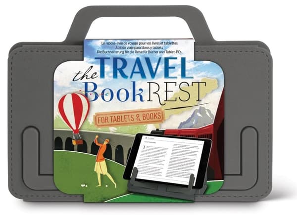 Travel BookRest grå tablet-bogholder