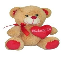 Bamse med hjerte 25 cm