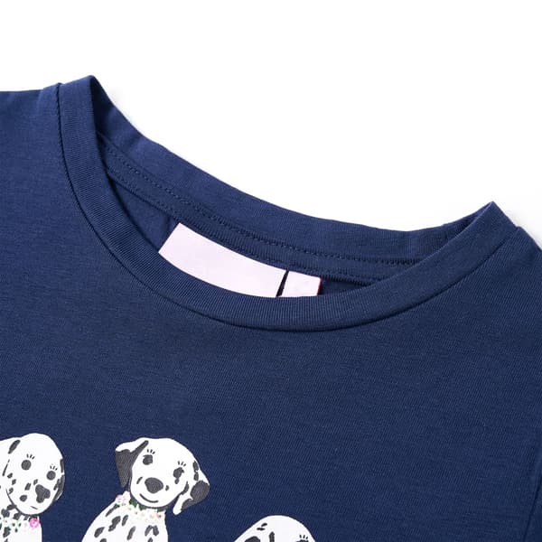 Børne-T-shirt, marineblå, 140