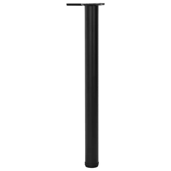 4 höjdjusterbara bordsben svarta 710 mm