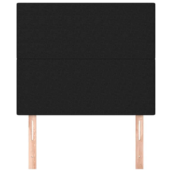 vidaXL sengegavle, 2 stk., sort, 80x5x78/88 cm, stof