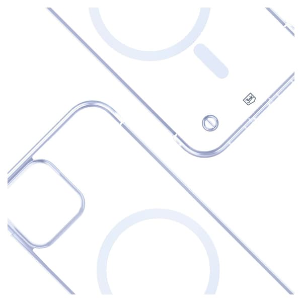 Ultralätt 3MK Just20g MagCase för iPhone 14, transparent