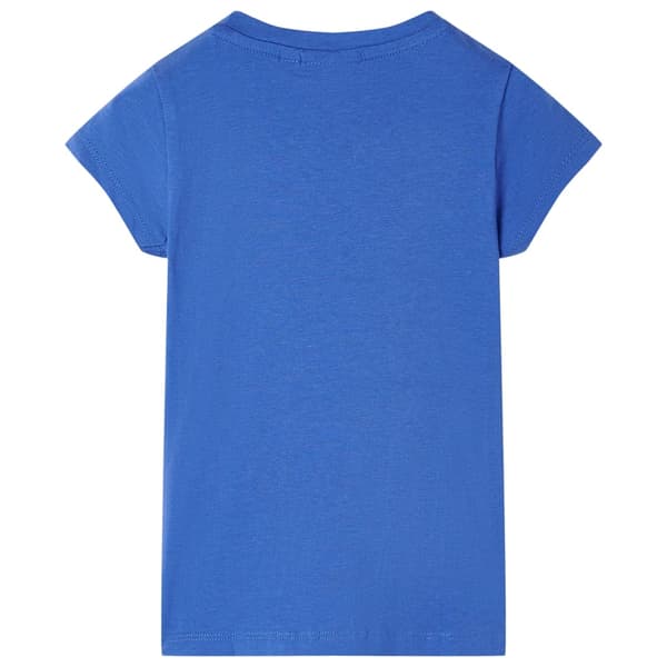 Barn-T-shirt, koboltblå, 116