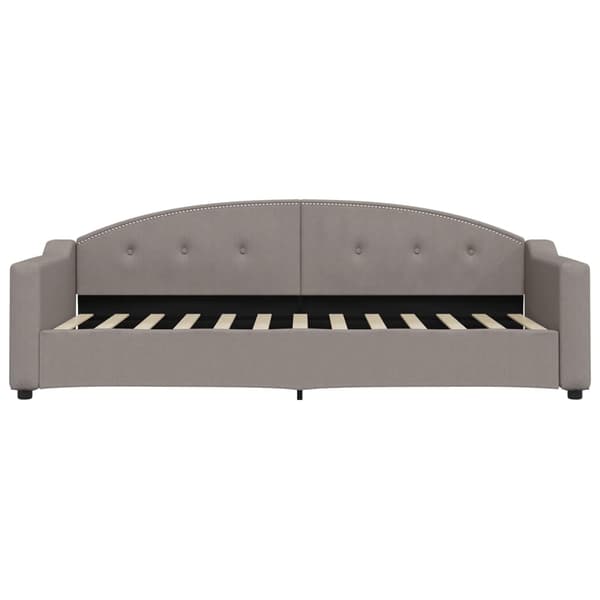 vidaXL Bäddsoffa, Taupe, 80x200 cm, Tygöverdrag