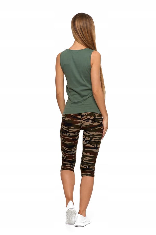 Dame bomulds tanktop med stropper Classic MORAJ 4XL khaki