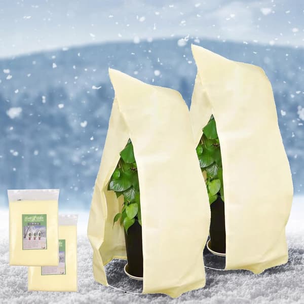 Hætte med lynlås til plantebeskyttelse 80x100cm 80g 2 stk.