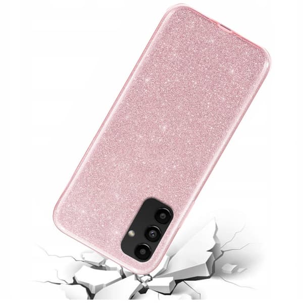Glitteretui til Samsung Galaxy A04S / A13 5G, Lyserød