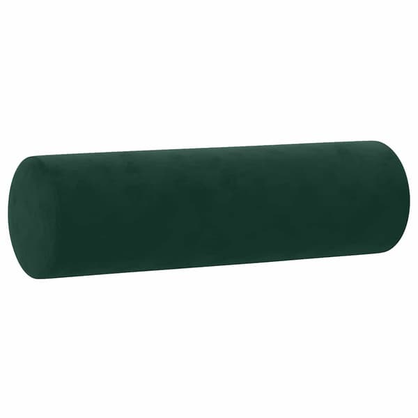 vidaXL 2-sitssoffa med kuddar, mörkgrön, 120 cm, sammet