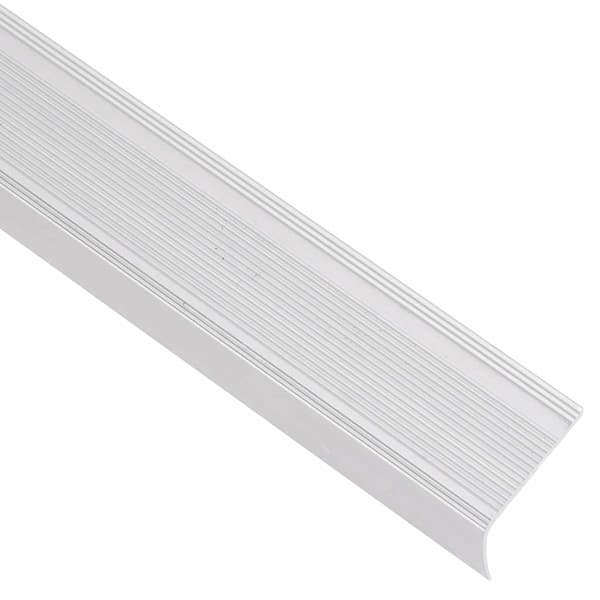 vidaXL L-formade trappnosar 15 st aluminium 100 cm