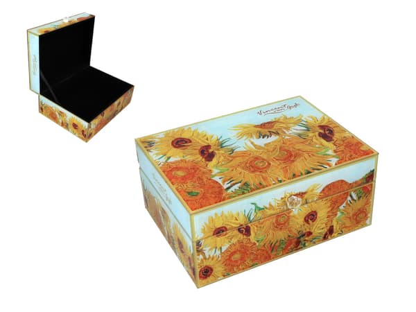 Carmani, smyckeskrin i glas - VAN Gogh/Solrosor