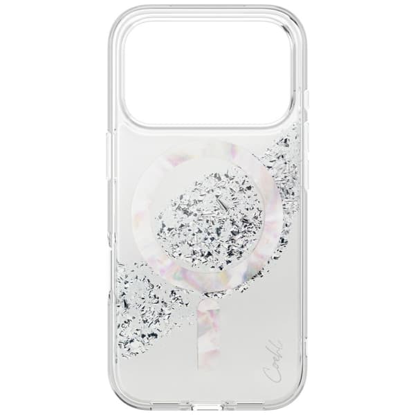 UNIQ Coehl Crystelle-etui til iPhone 17 Pro Max med magnetisk opladning, sølv