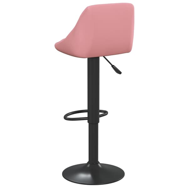 vidaXL Barstolar, set om 2, rosa, klädda i sammet