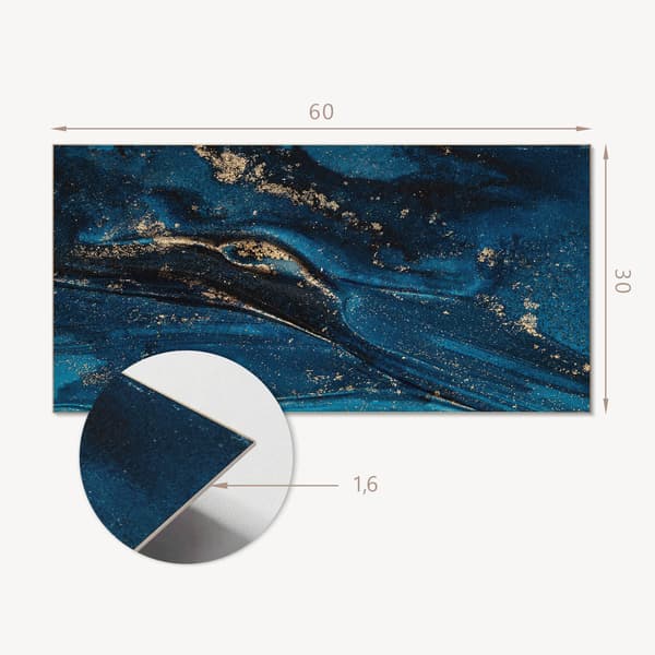 Vinyylilaatat keittiöaiheella Abstrakti aaltokuvio 6x60x30 cm