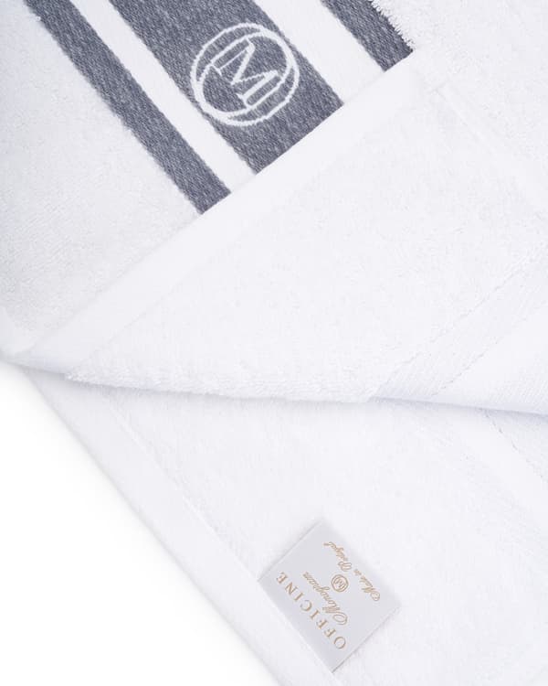 Monogram Linea Håndklæde 50x100cm Lysegrå / Officine Monogram