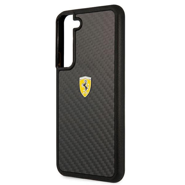 Ferrari On Track Real Carbon-cover til Galaxy S22+, sort