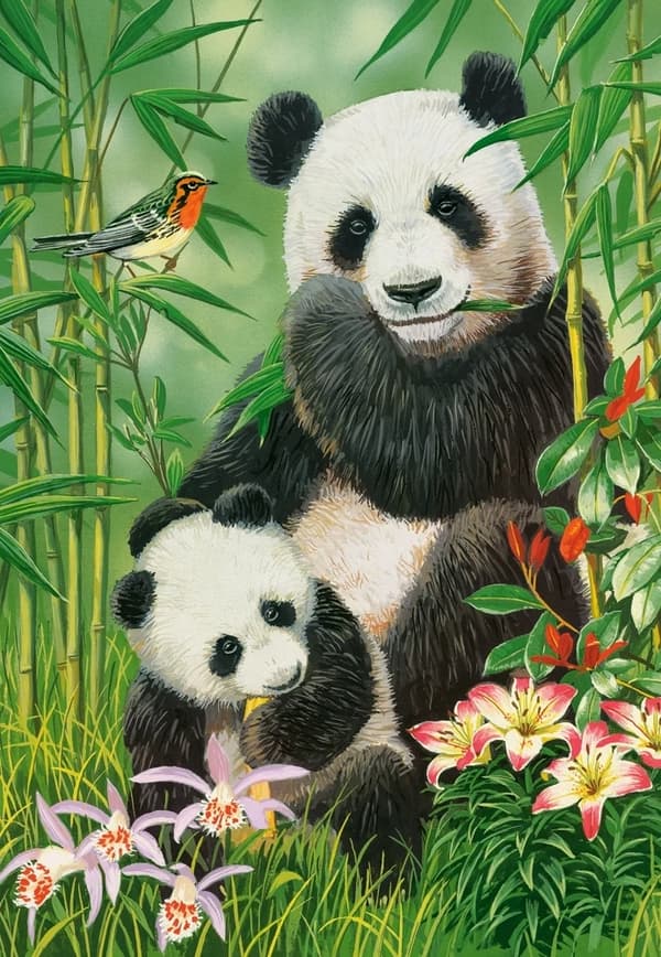 Puslespil 1000 brikker C-104987-2 Panda Brunch