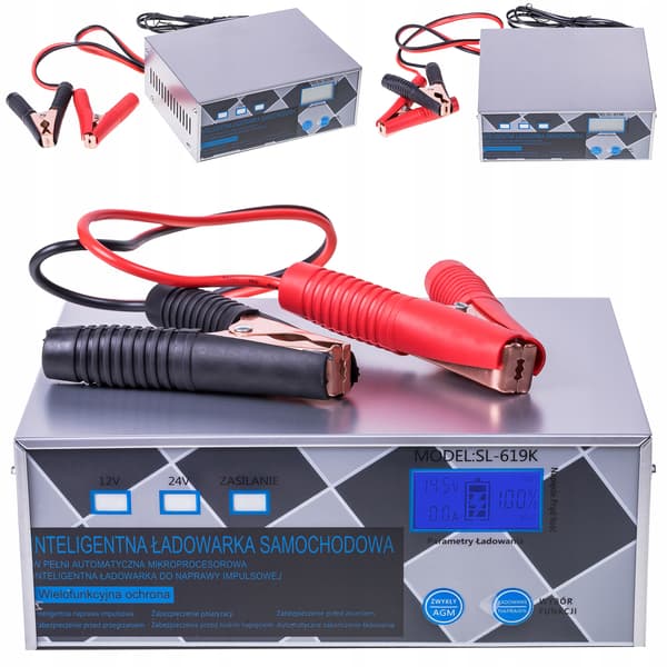 Bilbatterioplader til AGM START-STOP-batterier 24V 12V 20A