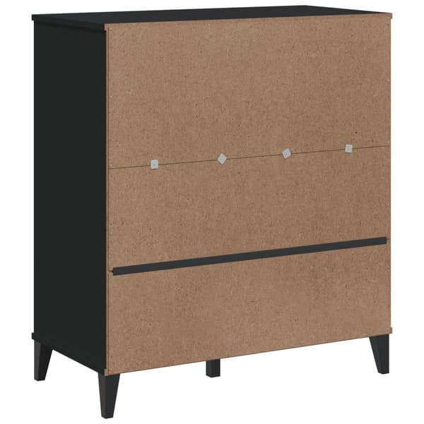 vidaXL VIKEN skab, sort, 80x40x90 cm, træbaseret materiale