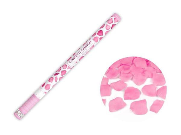 Rør med lyserøde rosenblade 80 cm