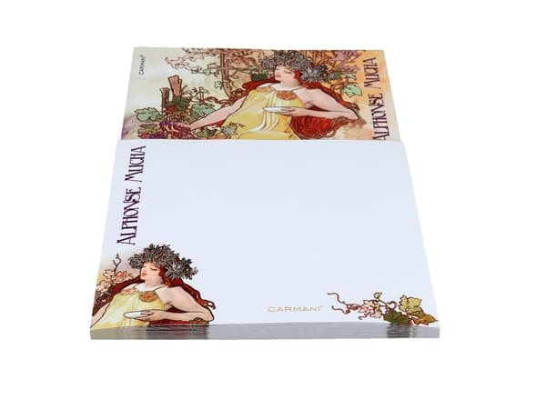 Magnetisk notesbog, stor - A. Mucha, Efterår (CARMANI)