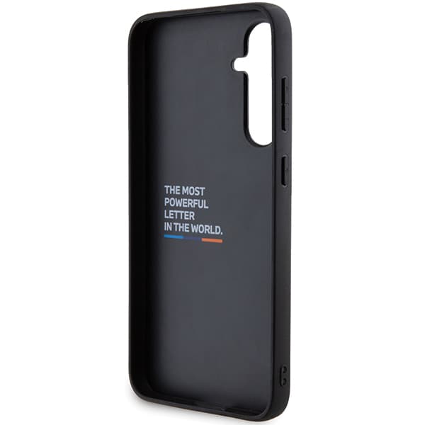 BMW Læderetui i Carbon til Galaxy S23 FE, Sort