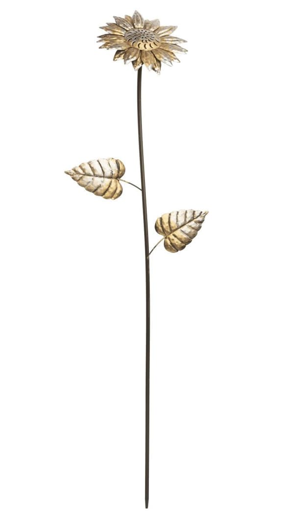 Dekorative metalblomster, sæt med 3