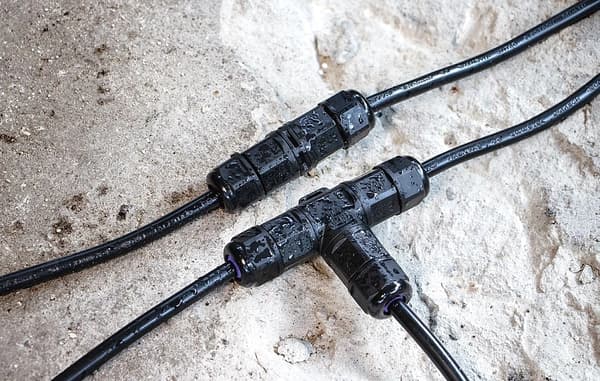 Hermetisk koblingsmuffe Kabelforbindelse Lige 2x1mm2 450V 15A 2 stk.