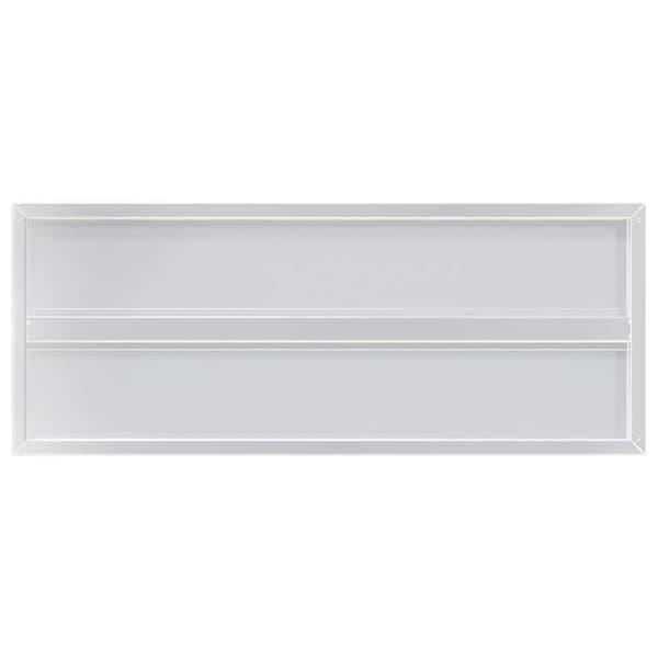 vidaXL væghylder, 2 stk., 100x40x3 cm, sølv rustfrit stål