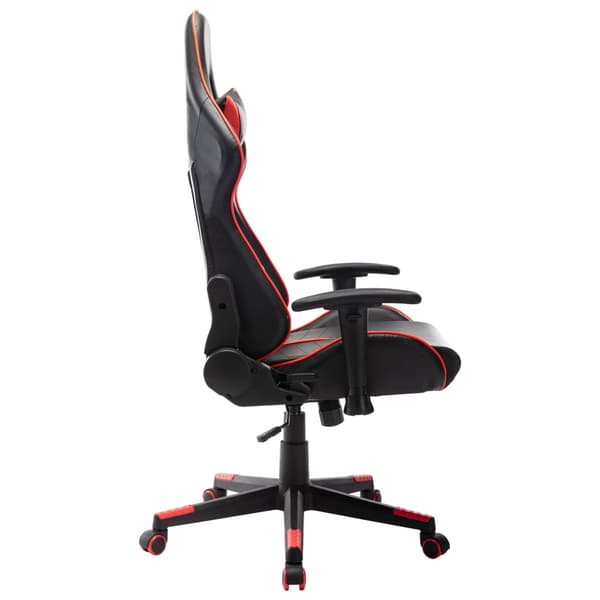 vidaXL gamingstol, sort og rød, kunstlæder