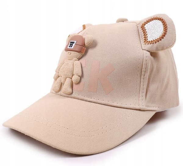 3D-TEDDY-BASEBALLKEPS BEIGE YO! 50/54 £031i